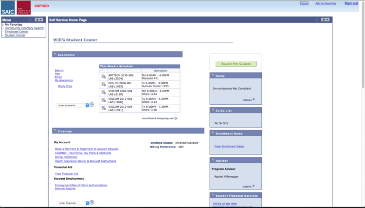 SAIC Self Service Redesign SAIC Self Service Redesign